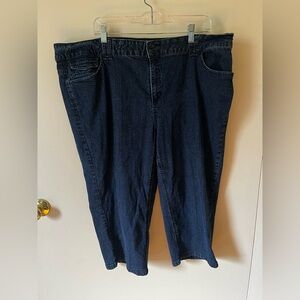 Classic Blue Women's Jeans capri 24w